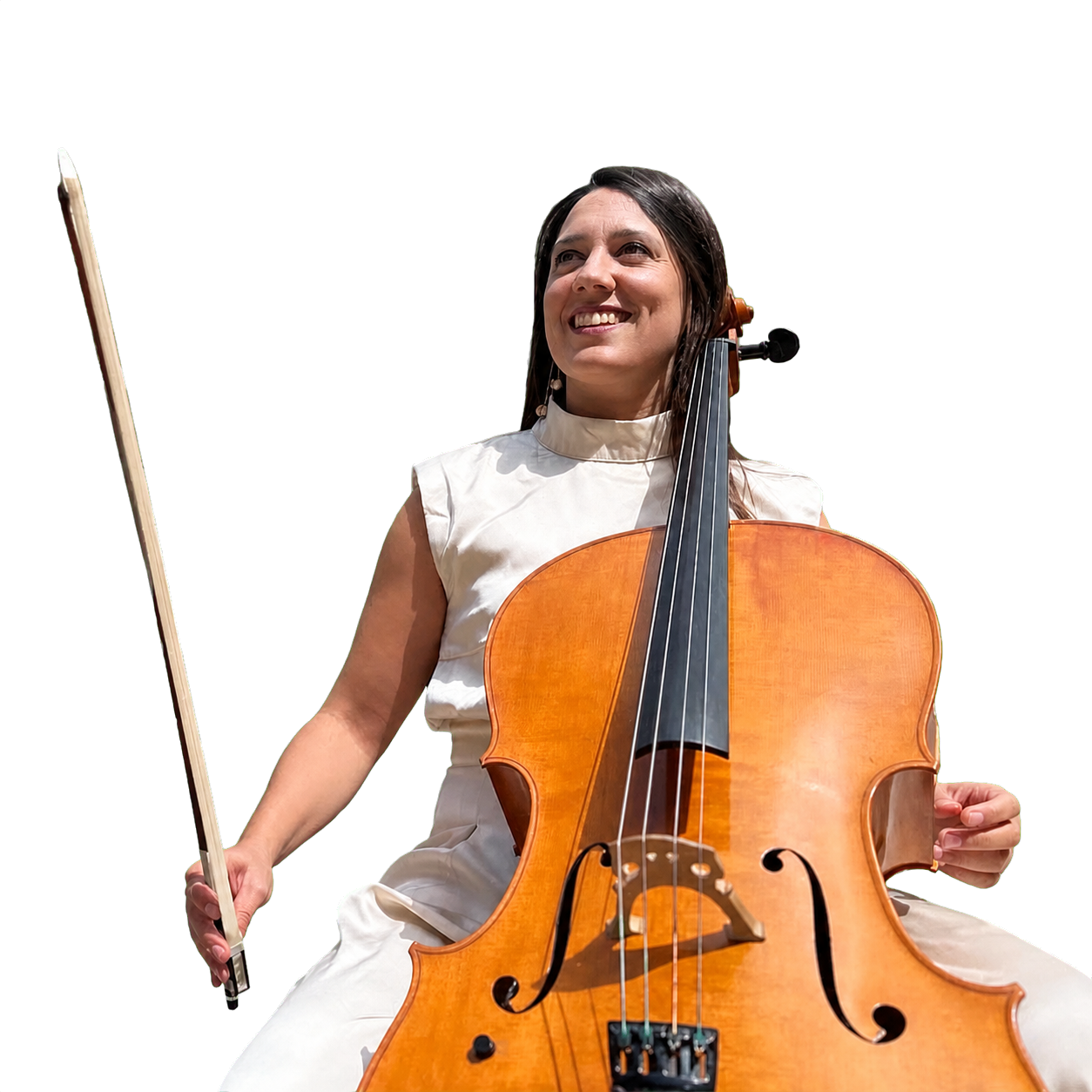 Adriana Rojo con su violonchelo